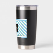 Argentina Football Fan Flag Colors Stripe Pattern  保温保冷タンブラー (左面)