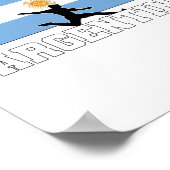 Argentina Football Soccer National Team ポスター (角)