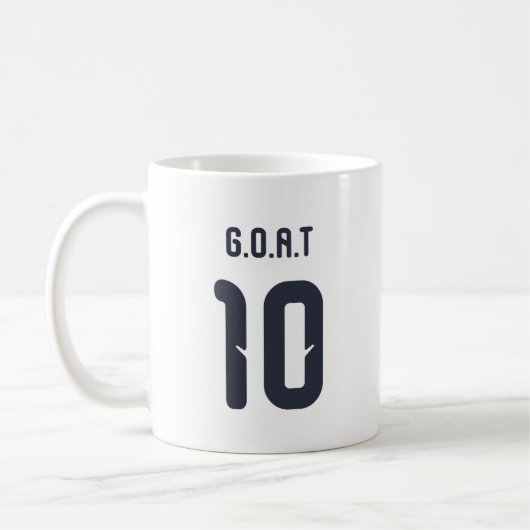 Argentina G.O.A.T. Number 10 コーヒーマグカップ (左)