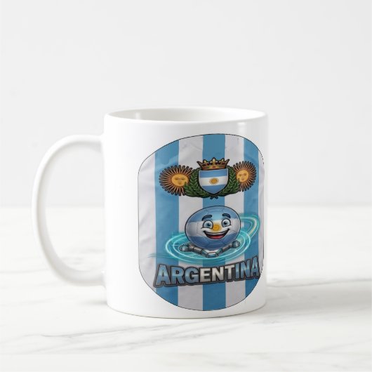 Argentina-HBall-002 コーヒーマグカップ (左)