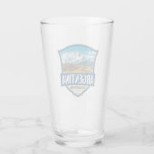 Argentina Illustration Retro Badge タンブラーグラス (裏面)