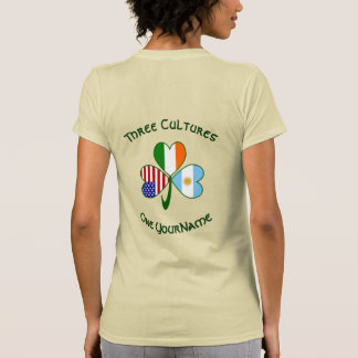 Argentina Ireland USA Shamrock Personalize Women's Tシャツ
