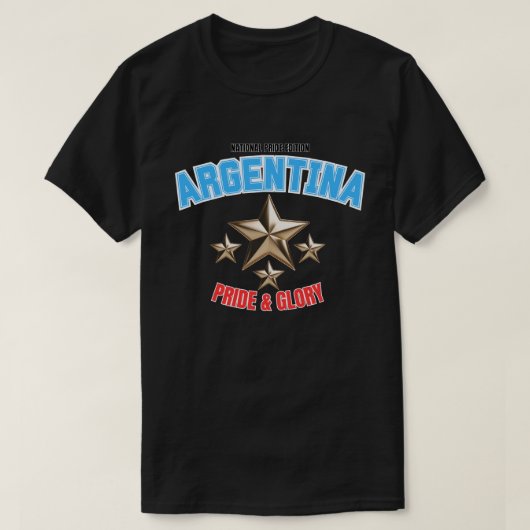 Argentina National Pride Edition Dark T-Shirt Tシャツ (デザイン正面)