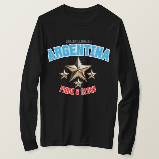 Argentina National Pride Edition Long Sleeve Shirt Tシャツ (デザイン正面)