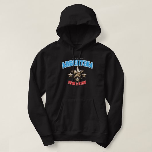 Argentina National Pride Edition Pullover Hoodie パーカ (デザイン正面)