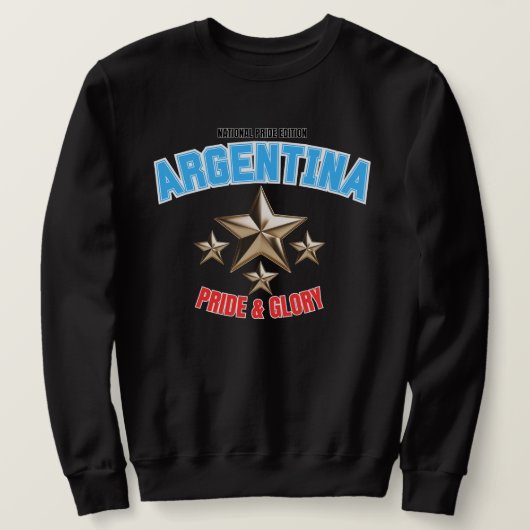 Argentina National Pride Men's Basic Sweatshirt スウェットシャツ (デザイン正面)