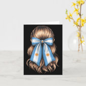 Argentina Pride Argentinian Flag  カード (黄色い花)
