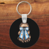 Argentina Pride Argentinian Flag  キーホルダー (正面)