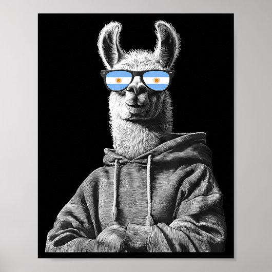 Argentina Pride Argentinian Flag  ポスター (正面)