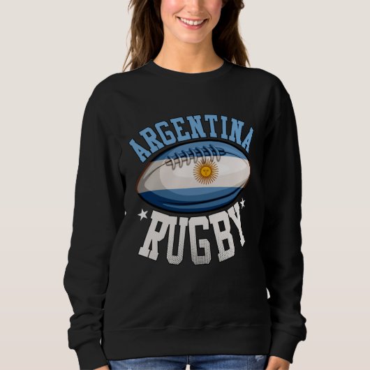 Argentina Rugby Sports Player  Argentine Fan スウェットシャツ (正面)