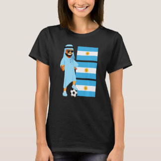 Argentina Sheik Argentina Flag Soccer Tシャツ