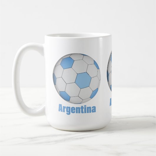 Argentina soccer  コーヒーマグカップ (左)
