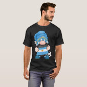 Argentina Soccer Gnome Argentinian Football Roots Tシャツ (正面フル)