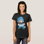 Argentina Soccer Gnome Argentinian Football Roots  Tシャツ (正面フル)