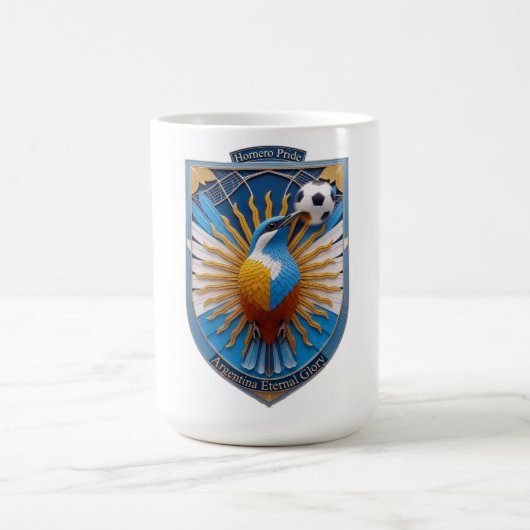 Argentina Soccer Hornero, National Pride Gift コーヒーマグカップ (中央)