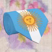Argentina, Sol de Mayo & Argentina Flag / business ネクタイ
