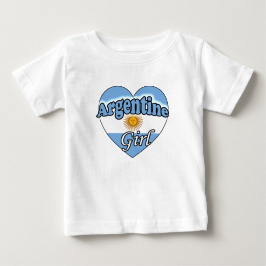 Argentine Girl ベビーTシャツ (正面)