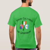 Argentine Irish American Flag Shamrock Personalize Tシャツ (裏面)