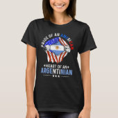 Argentinian American America Pride Foreign Argenti Tシャツ (正面)