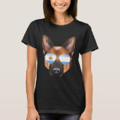 Argentinian Flag German Shepherd Dog Argentina Poc Tシャツ (正面)