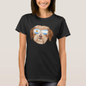 Argentinian Flag Havanese Dog Argentina Pocket Tシャツ (正面)