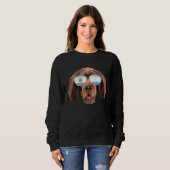 Argentinian Flag Sussex Spaniel Dog Argentina Pock スウェットシャツ (正面フル)