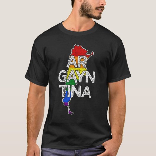 Argentinian Gay Argayntina Lesbian Queer LGBTQ Tシャツ (正面)