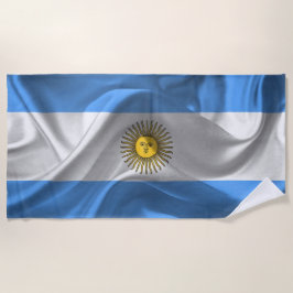 Argentinien Flagge ビーチタオル
