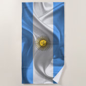 Argentinien Flagge ビーチタオル (正面)