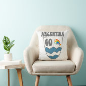 Argentinien Ruta 40 Autobahnschild mit Regenbogen クッション (椅子)