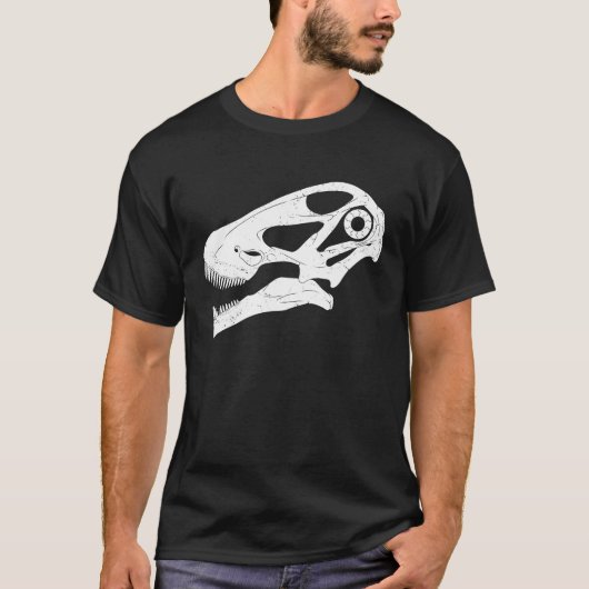 Argentinosaurus Skull Fossil Hunter Tシャツ (正面)