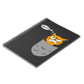 ärgerliche Katze in Brusttasche ノートブック (左側)