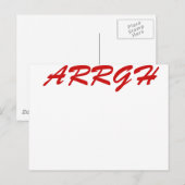 ARGH!!! ポストカード (正面/裏面)
