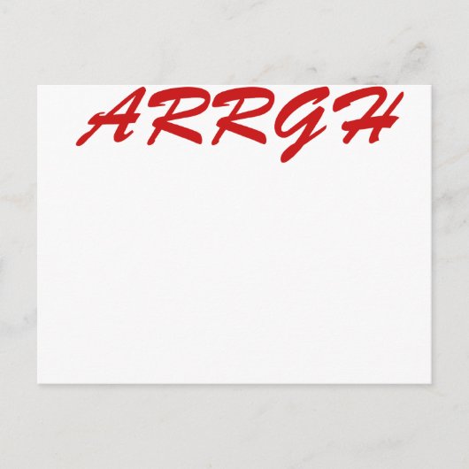 ARGH!!! ポストカード (正面)