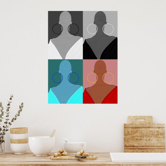 Argolas de muitas faces ポスター (キッチン)