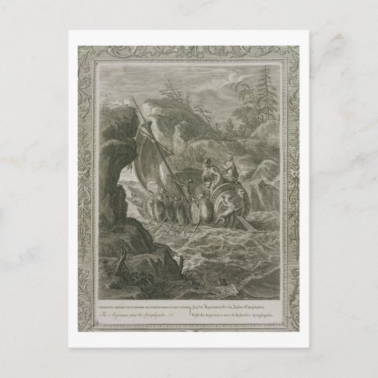 Argonauts Pass the Symplegades (版木、銅版、版画) ポストカード (正面)