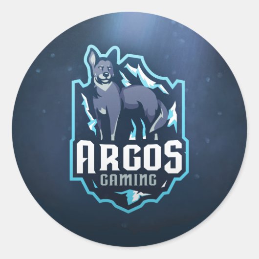 ArgosGaming_Sticker2 ラウンドシール (正面)