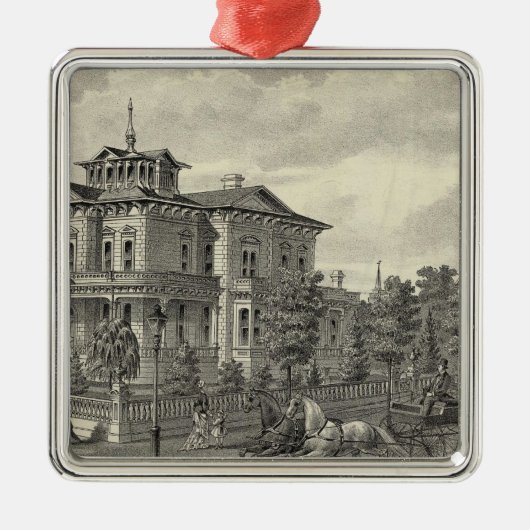 Arguelloの住宅 メタルオーナメント (正面)