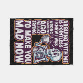 Arguing With Me Is Pointless _ Funny Sarcastic Rel フリースブランケット (正面(横))