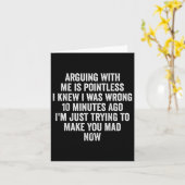 Arguing With Me Is Pointless I Knew I Was Wrong  カード (黄色い花)