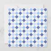 Argyleブルネットのヴィンテージのベビーの王冠の小さい王子 案内状 (裏面)