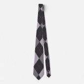 Argyle Monogram Hidden Initial Gray ネクタイ (正面)