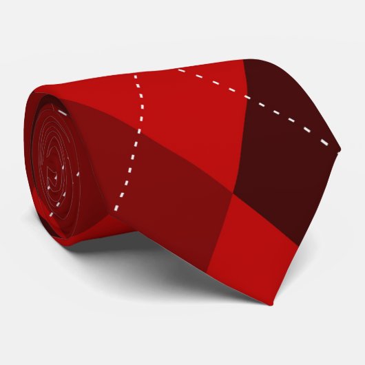 Argyle Monogram Hidden Initial Red ネクタイ (ロール)
