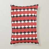 Argyle plaid. Scottish pattern in white, black an アクセントクッション (正面(垂直))
