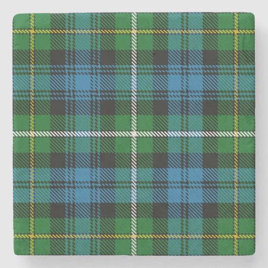 Argyllの一族のタータンチェックのキャンベル ストーンコースター (正面)
