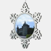 ArgyllのInverarayの城 スノーフレークピューターオーナメント (右)