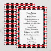 ArgyllアイボリーXI (Ruby)結婚式招待状 招待状 (正面/裏面)