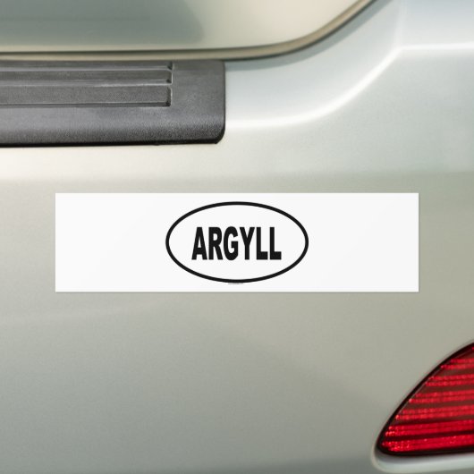 ARGYLL バンパーステッカー (車上)
