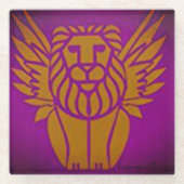 Ariガラスのコースター ガラスコースター (正面)