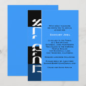 Ari Michahのカスタム 招待状 (正面/裏面)